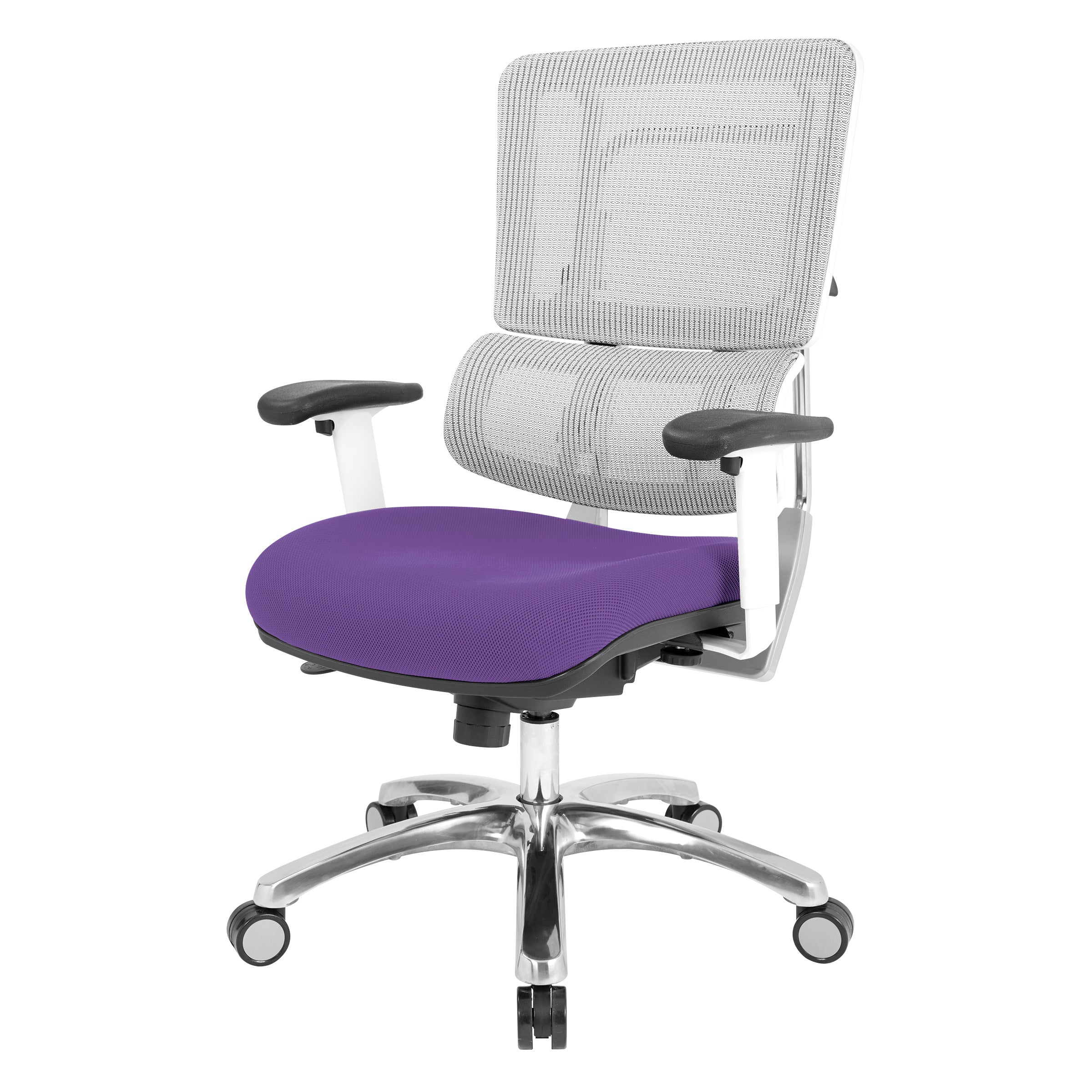 White Vertical Mesh Chair